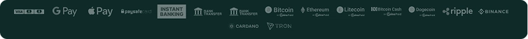 Royalen Casino payment methods including cards crypto and banking options